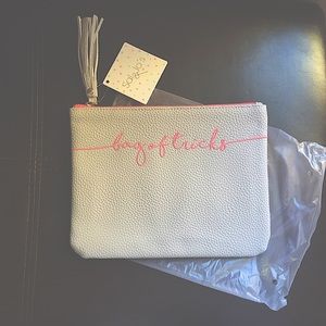 Free leather-like statement pouch(light blue)❤️